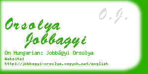 orsolya jobbagyi business card
