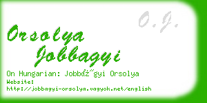 orsolya jobbagyi business card